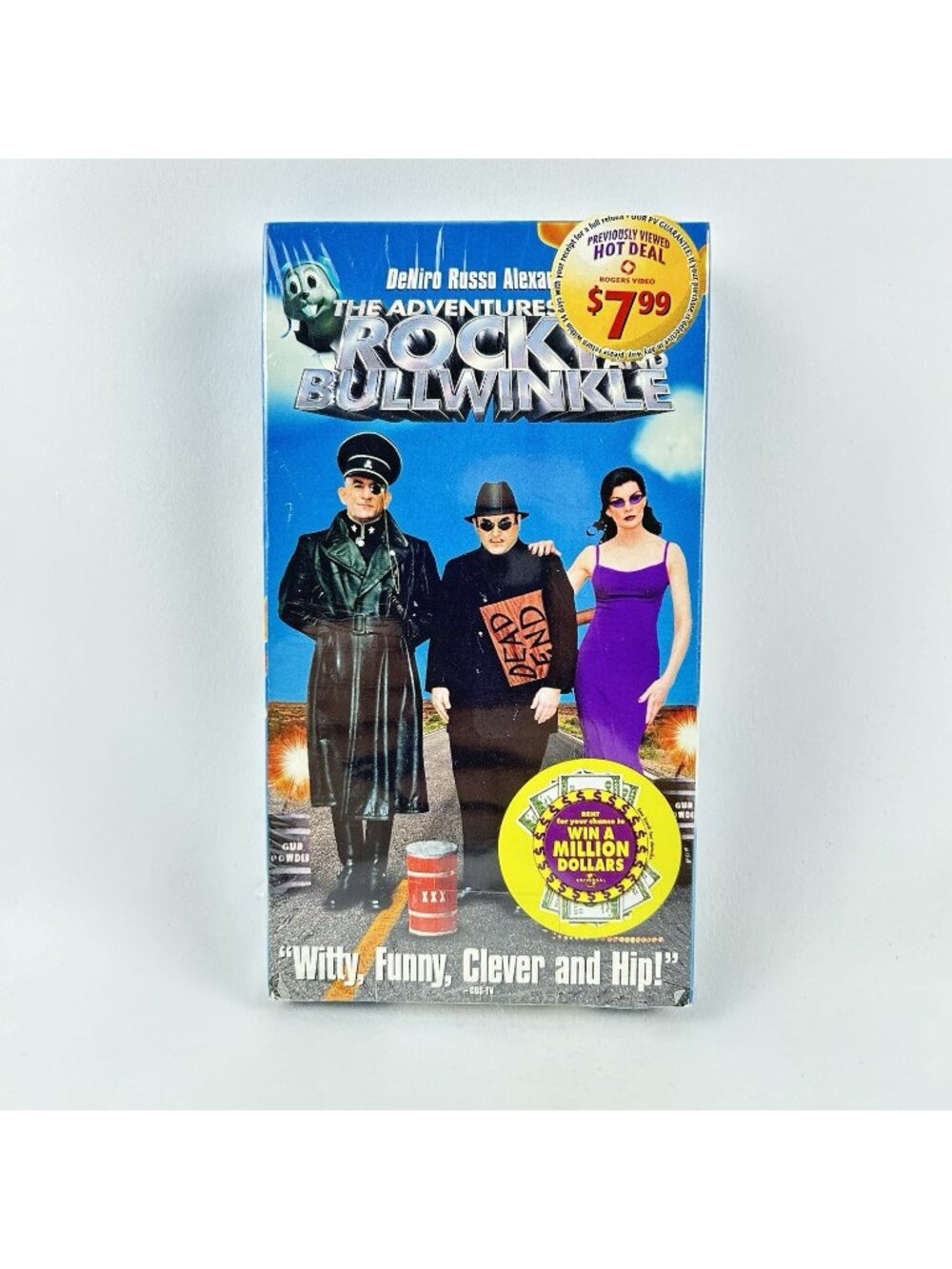 The Adventures of Rocky and Bullwinkle VHS, 2001 Sealed Previously Viewed